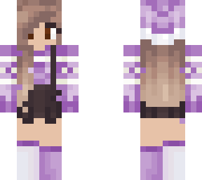 purple overalls