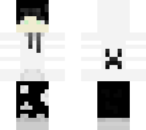 white hoodie boy