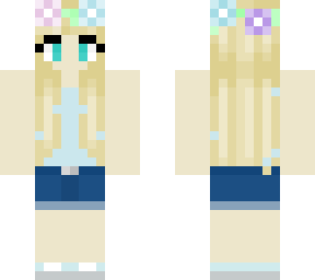 flower crown/blonde