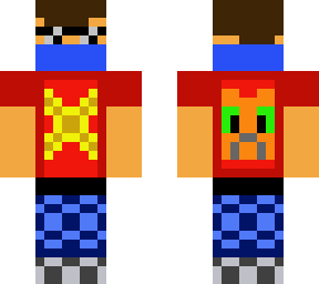 me as a minecraft skin