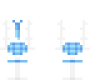 ob - white & blue schoolgirl fit