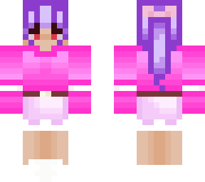 pink purple girl