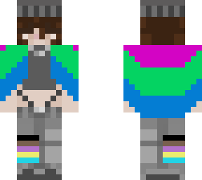 poly***ual + polygender flag skin