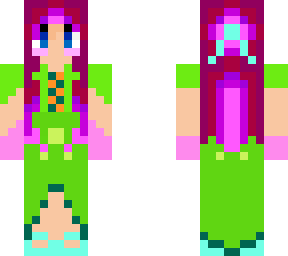 princesa roja y verde