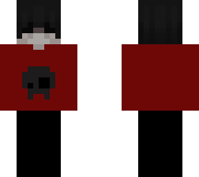 sweaty red skull shirt boy skin