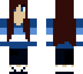 brown hair blue eyed girl | Minecraft Skins