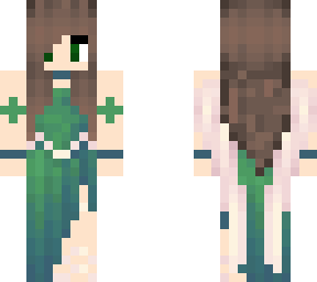 wings and green dress
