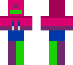 bi***ual hoodie with purple and green pants
