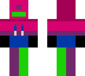 bi***ual hoodie with purple and green pants