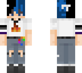 blue/black splitdye bot ace/lgbt