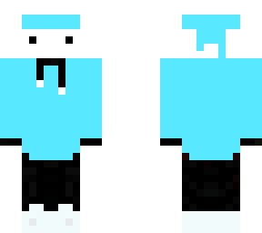 blue hoddie......