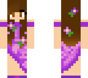 purple flower girl