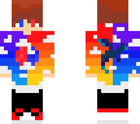 tody azul e vermelho