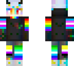 a boy has pride flags