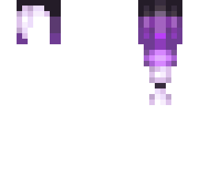 black to purple to white hair base