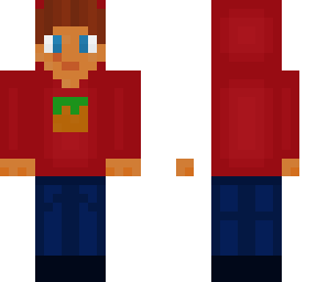 red hoodie boy