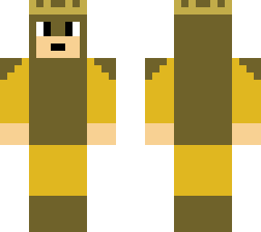 yellow soldier knight king with removable armor