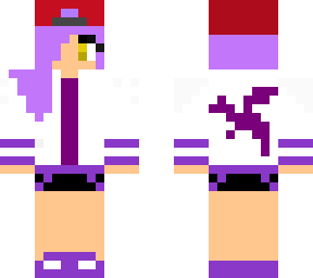 cool girl in purple