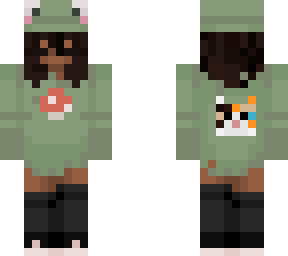 dark skin frog girl