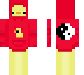 duck with red yin yang hoodie