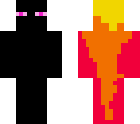 enderman on fire