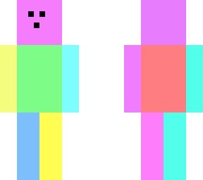 rainbow goofy skin