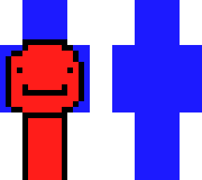 red and blue dream skin request