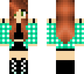 teal flannel