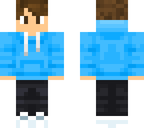 blue hoodie