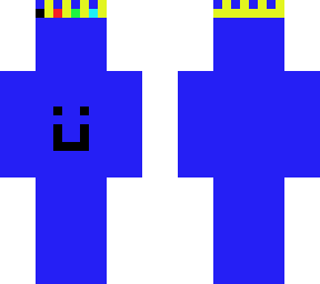 blue with crown