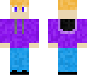 ginger teen w/ purple hoodie