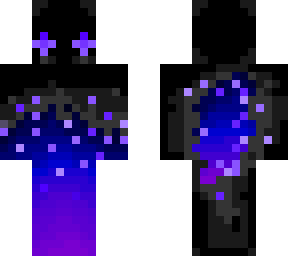 a dark and snowy void (plus shaped eyes)