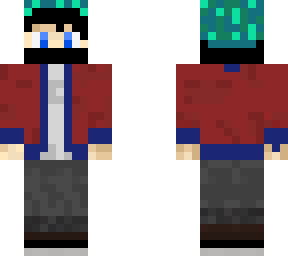 beanie and cardigan