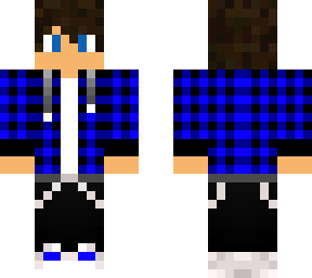 blue plaid shirt