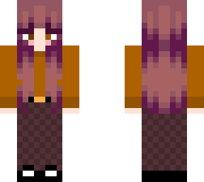 dark academia long hair girl