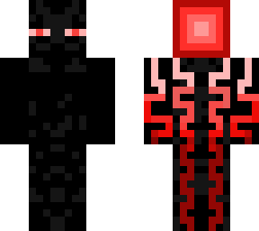 enderman rosso con effetti