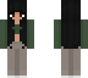 girl in green