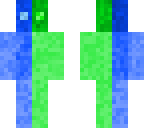 green and blue pixels