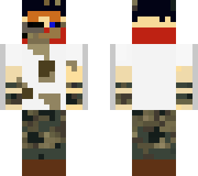 military guy with t-shirt