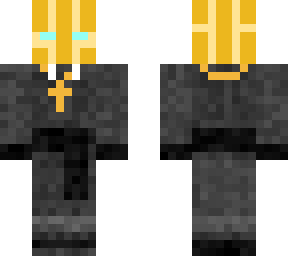 old times priest skorting (with cross)
