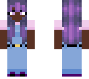 purple haired girl