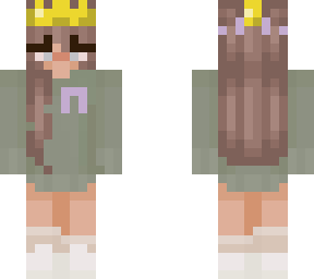 techno support dark green aesthetic with crown