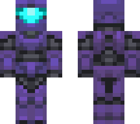 violet spartan with cyan visor