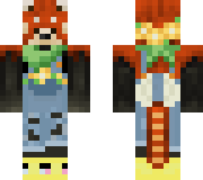 bumble overalls red panda
