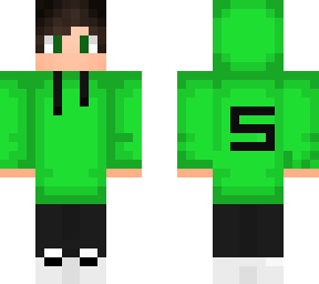 Green hoodie boy | Minecraft Skin