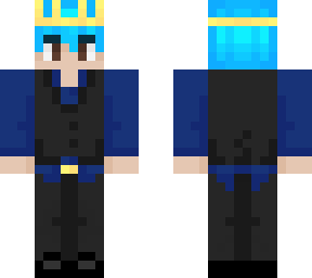 Blue + Crown | Minecraft Skin