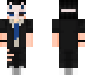 kitsune blue man | Minecraft Skin
