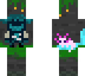 minecraft but my friend is an axolotl(read description)