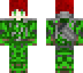 red haired knight green version camo edition outer layer
