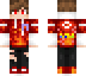 fire skin, with technoblade tribute